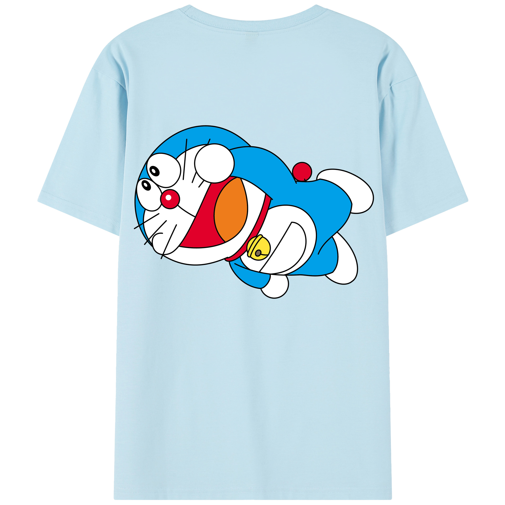（画像用） ドラえもん Doraemon 綿100％半袖Tシャツ（背面プリント）